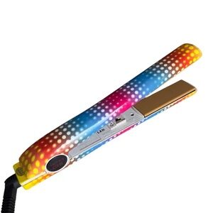 Chi Ultra Flat Iron Hair Straightener 1 inch Fast Heat Rainbow Pop Model GF6415
